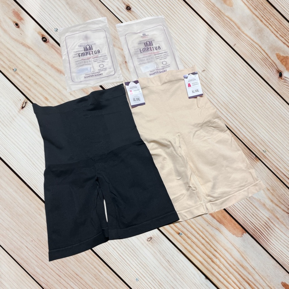 NWT Shapermints Empetua XL-XXL (fits 10-14) high waisted shaper shorts (2)